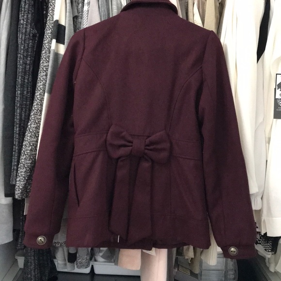 Pink envelope burgundy coat! - Picture 4 of 5